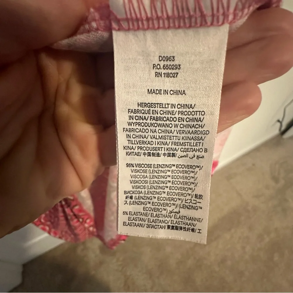 BODEN Thea sleeveless midi Dress pink and red stretchy size 12 - Picture 4 of 5